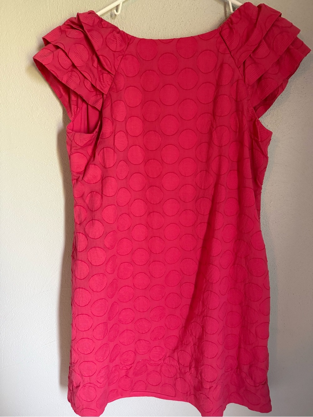Rabbit Rabbit Rabbit Coral Pink Women's Shift Dress - Picture 3 of 6